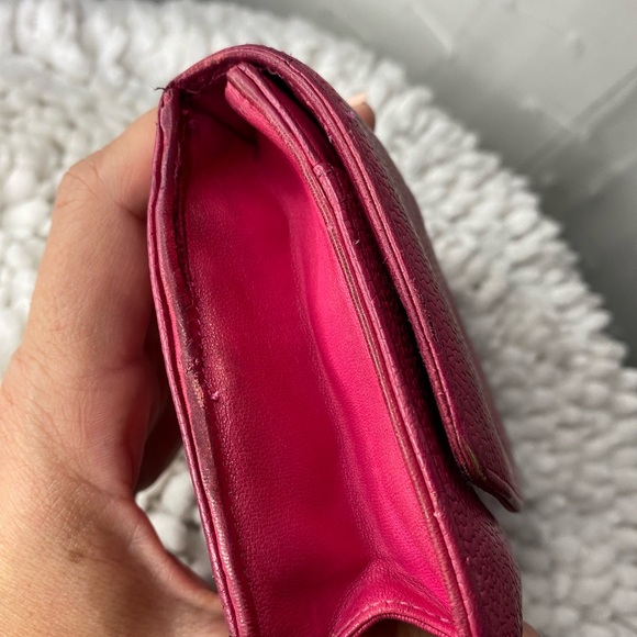 Chanel Pink Caviar Leather Wallet - Picture 12 of 15